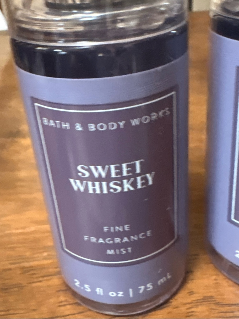 2pc set Bath & Body Works Sweet Whiskey Fine Fragrance Mist - Purple - Picture 3 of 4